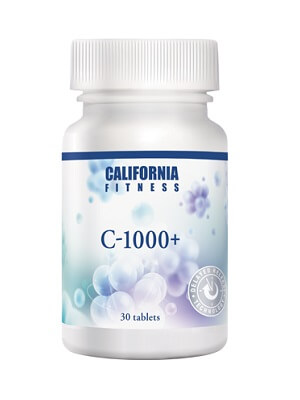 Poza CaliFornia Fitness Vitamina C 1000 Plus 30 tablete